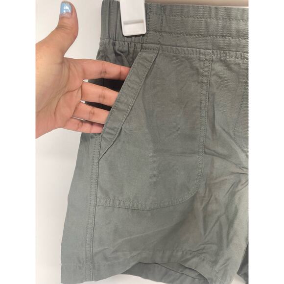 Talbots Cotton Tencel Blend Army Green Shorts Drawstring Waist 30” Size Medium - Picture 8 of 9